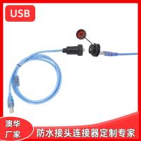 AHUA澳華USB汽車(chē)信號(hào)防水線儀表防水接頭點(diǎn)煙器防水連接器