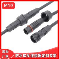 AHUA澳華M19洗墻燈電纜防水航空插頭燈飾設(shè)備防水連接器