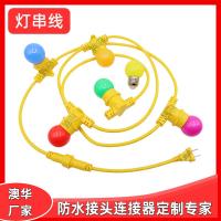 AHUA澳華E27燈串歐規(guī)美式燈串延長線圣誕戶外聚會(huì)防水燈串線燈座